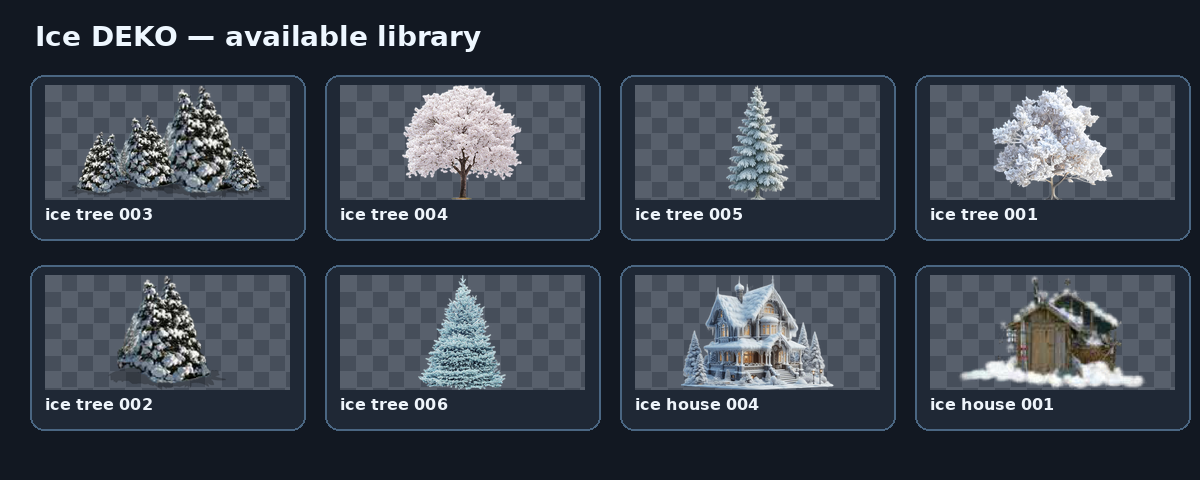 Ice DEKO examples